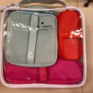 Kate spade make up make with individual bags